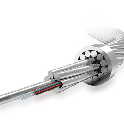 24 Core OPGW Optical Fiber Composite Overhead Ground Wire ACS Stranded Structure