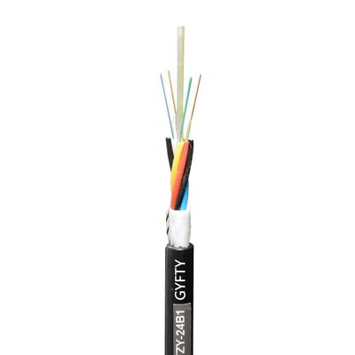 4~144 Core GYFTZY Flame-Retardant Non-Metallic Fiber Optic Cable