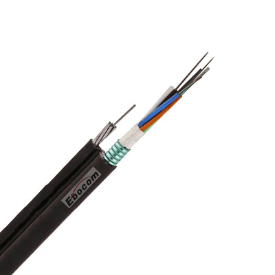 Εξωτερικό Fig8 GYTC8S Ατσάλινο καλώδιο οπτικών ινών μονοτρόπου με πολλαπλό πυρήνα Μαύρο 2 έως 96 πυρήνες
