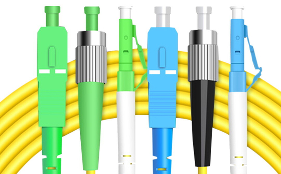 Παγκόσμια πώληση Καλώδια σύνδεσης patch sSC/LC/ST/MPO LSZH μανδύα OM2 OM3 για δικτύωση