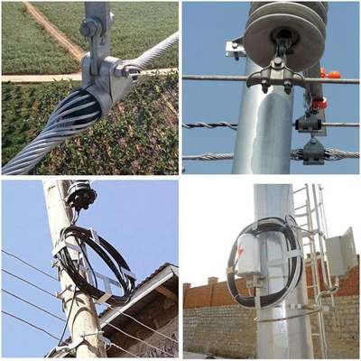 Επάνω καλώδιο οπτικών ινών OPGW 2-288core 24B1-50 διατομή ισχύος γήπεδο σύρμα σύνθετο πύργο