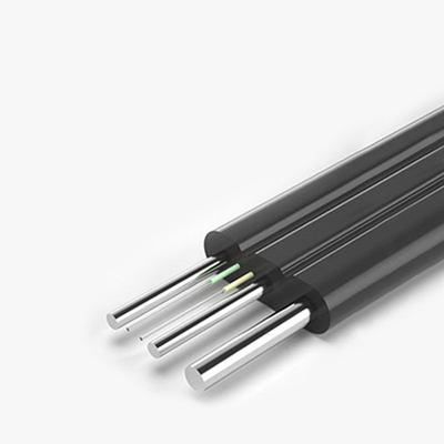 Εξωτερικό καλώδιο FTTH Drop GJYXCH 1 Core Fiber Optic Cable G657A1 Με χαλύβδινο στοιχείο αντοχής