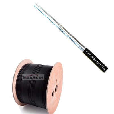 Εξωτερικό GJYXFCH 1 2 4 Core G652D G657A1 G657A2 LSZH PVC Drop Cable για Δικτύωση